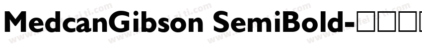 MedcanGibson SemiBold字体转换